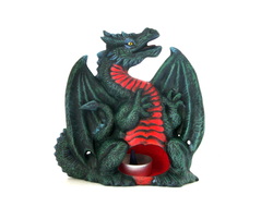 Ceramic dragon t lite for candles or incense