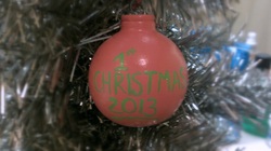 Ceramic First Christmas Baby Ornament