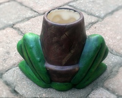 Ceramic Garden Frog Pot