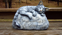 Ceramic Custom Cat Garden Marker