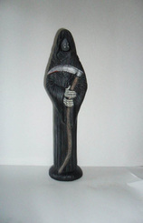 ceramic painted grim reaper