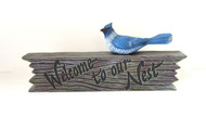 Ceramic welcome to our nest sign