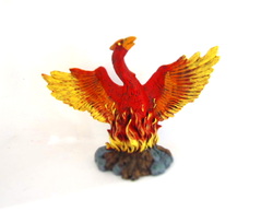 ceramic phoenix reborn from the flames