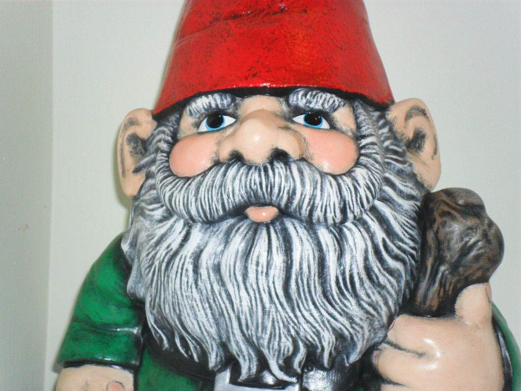 Ceramic Painted Large Gnome