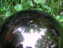 Ceramic gazing mirror ball