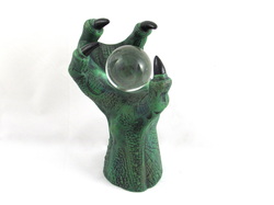 Ceramic dragon Claw Candle and Crystal Holder
