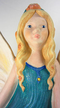 Ceramic Painted Sitting Fairy