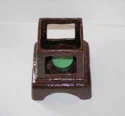 Ceramic pagoda candle holder