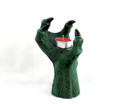 Ceramic dragon Claw Candle and Crystal Holder