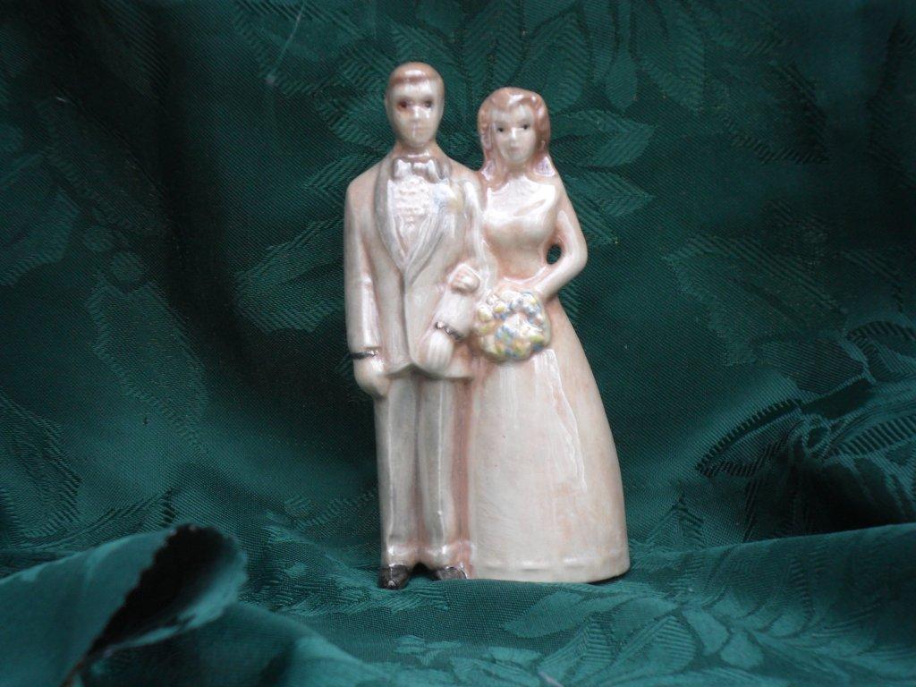 Ceramic custom wedding cake topper
