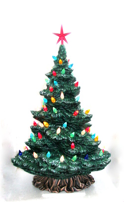Ceramic medium modern pine christmas tree